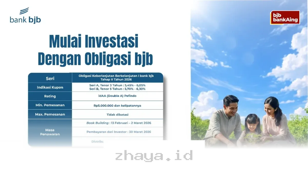 Bank bjb Terbitkan Sustainability Bond Tahap II 2026, Wujud Komitmen Dorong Investasi Hijau dan Produktif!