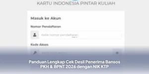 Cara Mudah Cek Desil Bansos PKH & BPNT 2026 via NIK KTP Online