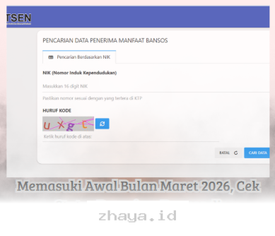 Status Penerima Bansos Bulan Maret 2026 Sudah Bisa Dicek di cekbansos.kemensos.go.id!